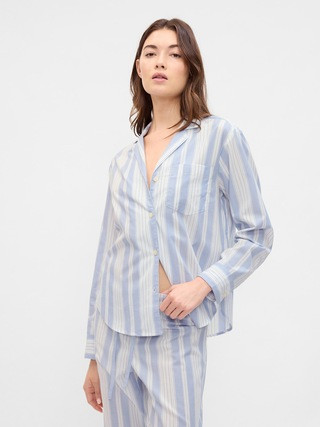 Oversized Poplin PJ Shirt | Gap Factory