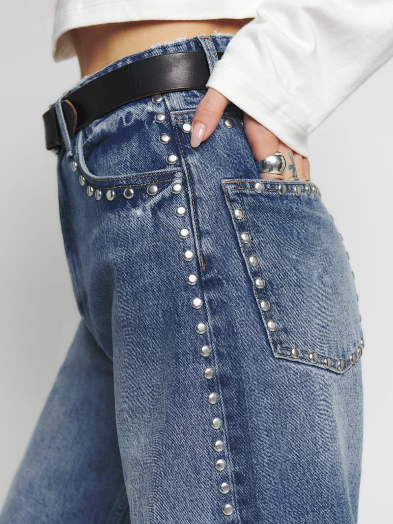 Cary High Rise Slouchy Wide Leg Jeans | Reformation (Global)