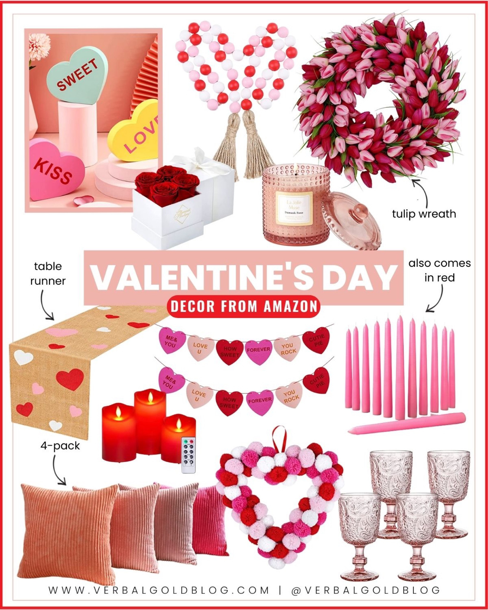Amazon Valentine’s Day decor - galentines party decor - amazon Valentine’s Day gift guide - gifts for valentines - pink wine glasses - pink pillows - anniversary - Valentine’s Day table 


#LTKFind #LTKhome #LTKGiftGuide