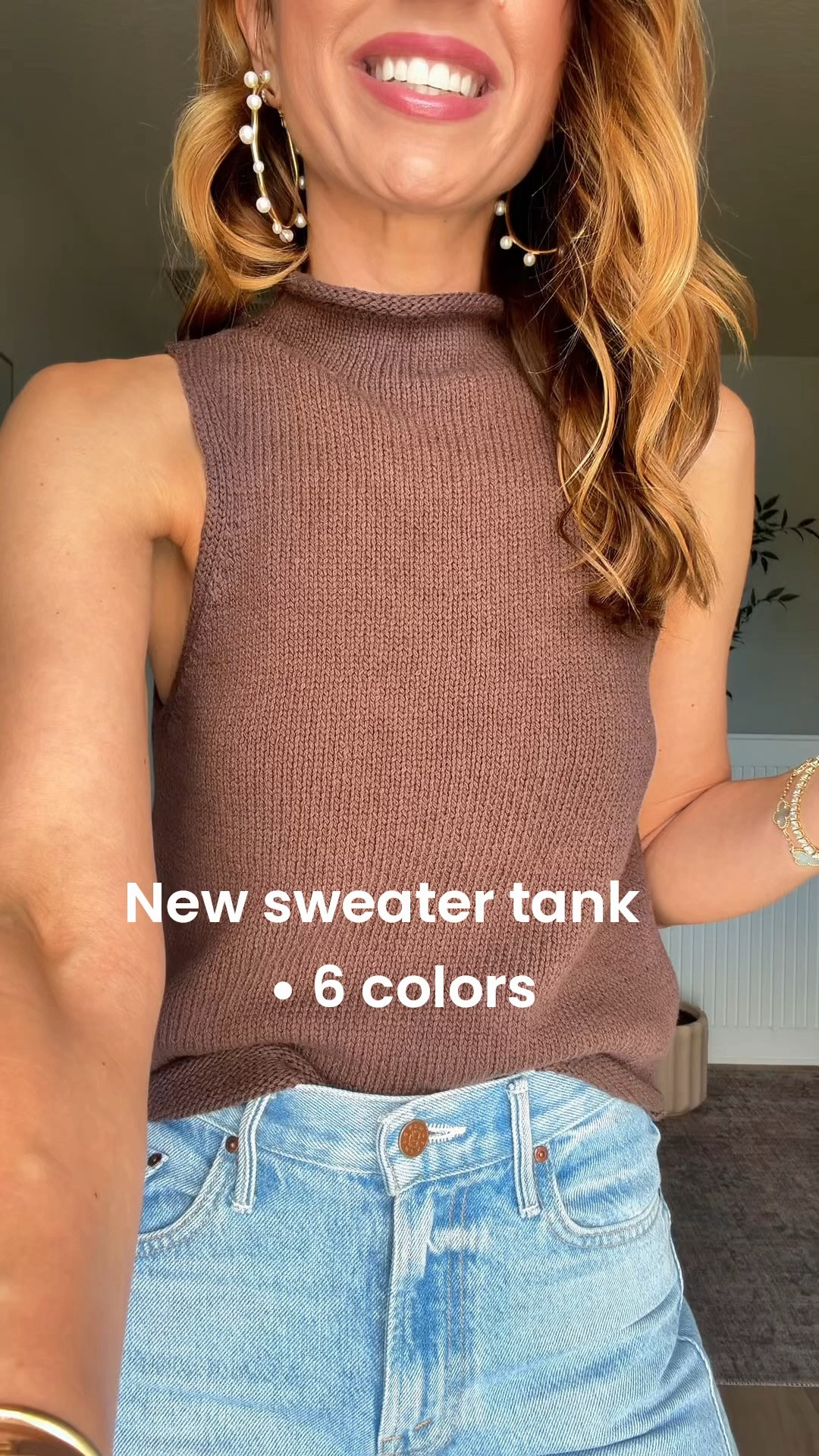 I love these new sweater tanks for early fall, wearing XXS. Summer outfit. Fall outfit. Fall style. Elevated casual outfit. 24 petite in Mother jeans!

#LTKgrwm #LTKootd #LTKPetite