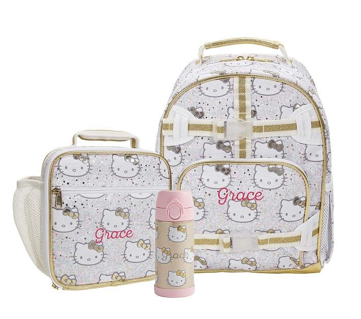 Mackenzie Glam Hello Kitty Backpack & Lunch Bundle, Set of 3 | Pottery Barn Kids