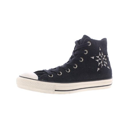 Converse Stars & Bars Women s Studded Canvas High Top Sneakers Black Size 8 | Walmart (US)