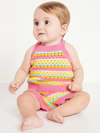 Crochet-Knit Tank Top and Shorts Set for Baby | Old Navy (US)
