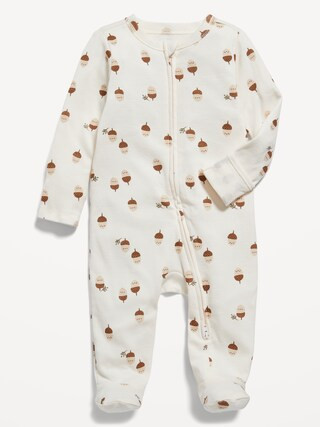 Unisex 2-Way-Zip Footed One-Piece for Toddler & Baby | Old Navy (CA)
