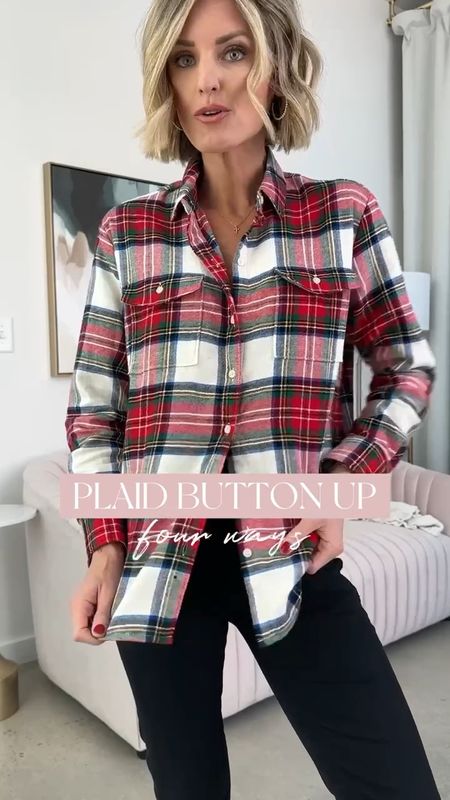 This plaid flannel is on sale for $14 👏 you can style this so many ways! I am wearing an XS 

Loverly Grey, Old Navy sale

#LTKHoliday #LTKsalealert #LTKstyletip