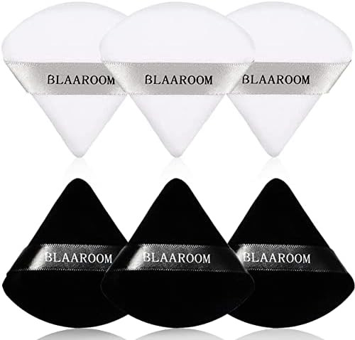 6 Pieces Powder Puff Face Makeup Velour Soft Triangle Powder Puffs - for Loose Powder Mineral Pow... | Amazon (US)
