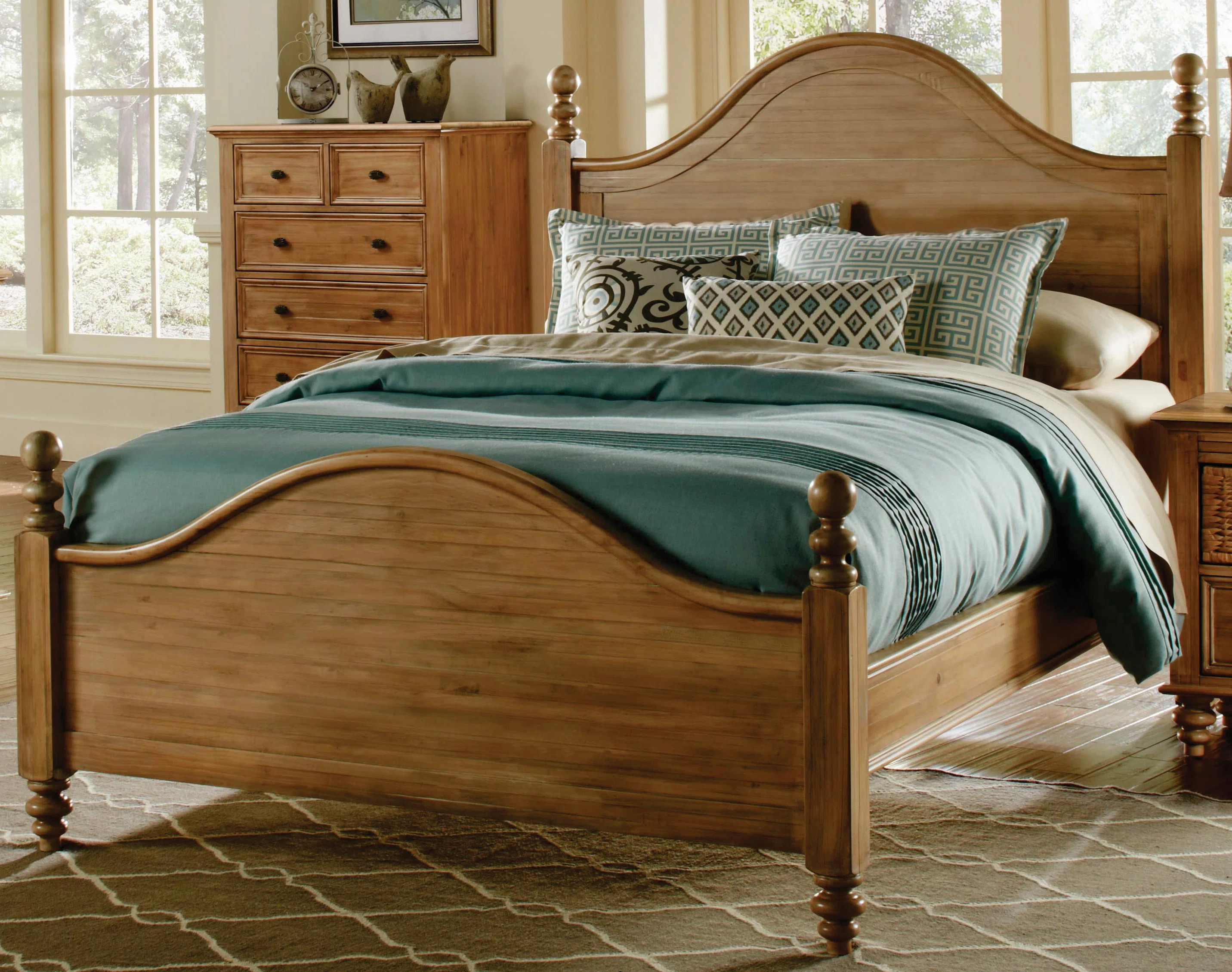 August Grove® Fierros Solid Wood Standard Bed & Reviews | Wayfair | Wayfair North America