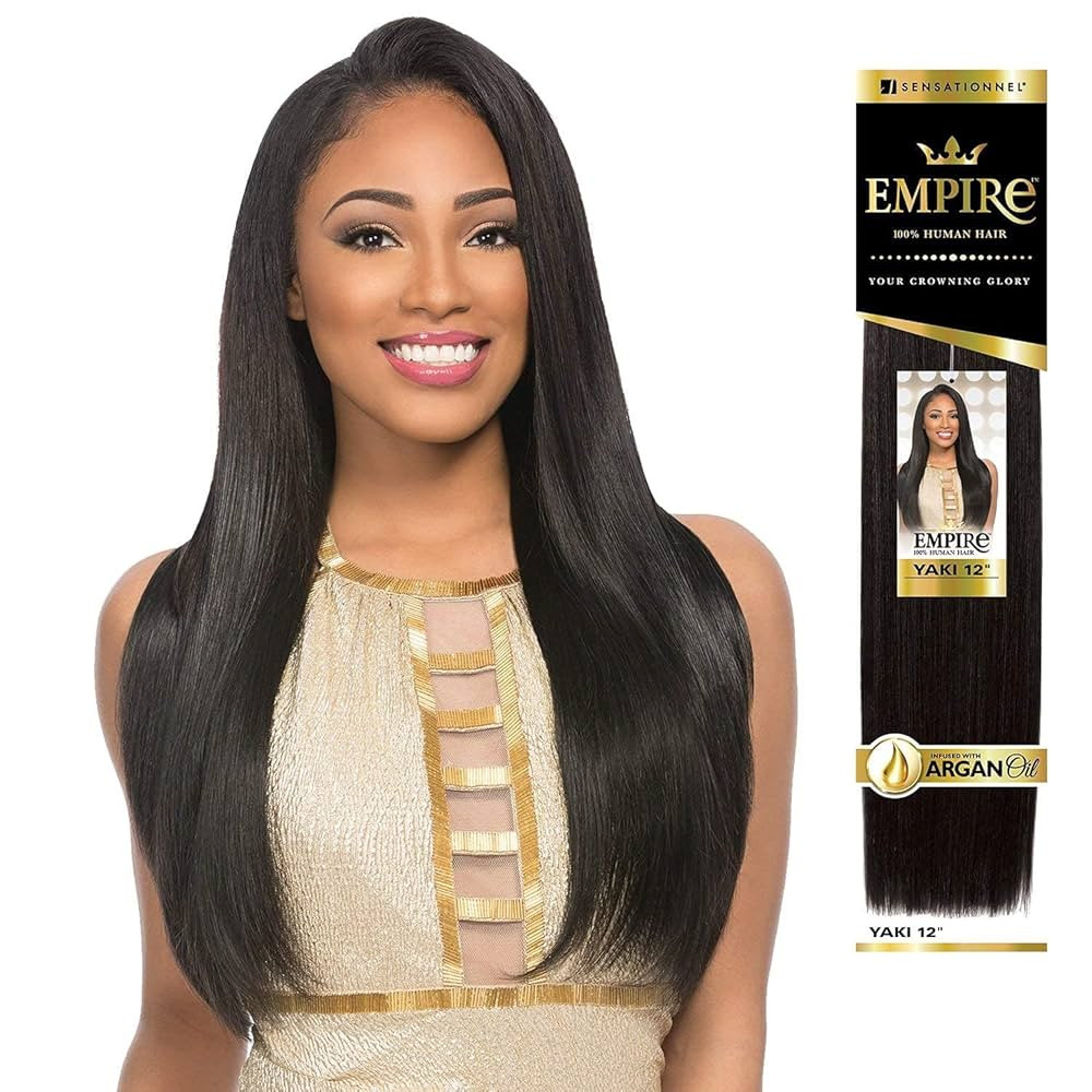 Sensationnel Empire yaki human hair - Tangle Free Weaving for Quick Weave and Sew in Styles for F... | Amazon (US)