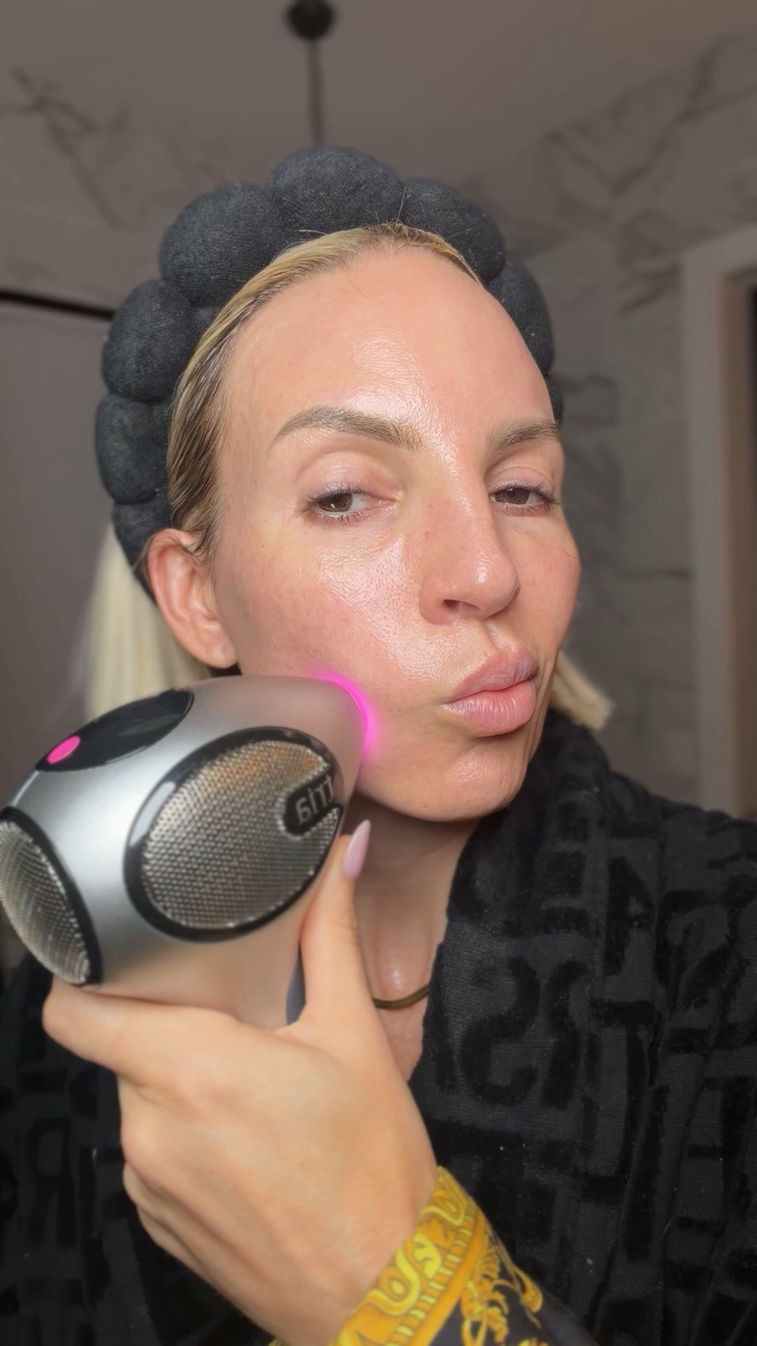 My wild Saturday night. I’m on a mission though. I’m going to eradicate the beard that apparently is growing on my face that my facial plucked off of.😑￼The tria hair laser is special because it’s an actual diode laser, not IPL so you’re getting the same type of technology used for professional laser hair removal, at home.

I also have the face laser as well in heaven using it for my at-home resurfacing treatment. It targets fine lines, pigmentation and texture

I was able to get a discount code for you guys as well. If you use code ASHLEYPROVOST you’ll get 10% off. ￼

#LTKOver40 #LTKstorytime #LTKBeauty