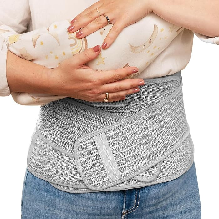 haakaa Postpartum Belly Band, Postpartum Belly Wrap Back Support, Postpartum Essentials for Natur... | Amazon (US)