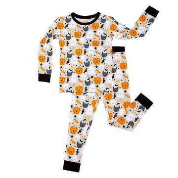 Boo Crew Two-Piece Bamboo Viscose Pajama Set | Little Sleepies