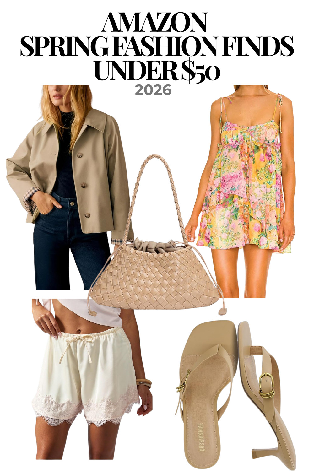 Chic Spring Wardrobe Essentials Under $50

amazon spring outfits, affordable spring fashion, spring outfits 2026, amazon fashion finds, budget friendly outfits, neutral spring outfits, floral mini dress outfit, capsule wardrobe spring, minimalist fashion finds, trendy outfits under 50, casual chic outfits, spring style inspo 

 #LTKootd #LTKSeasonal #LTKSaleAlert
