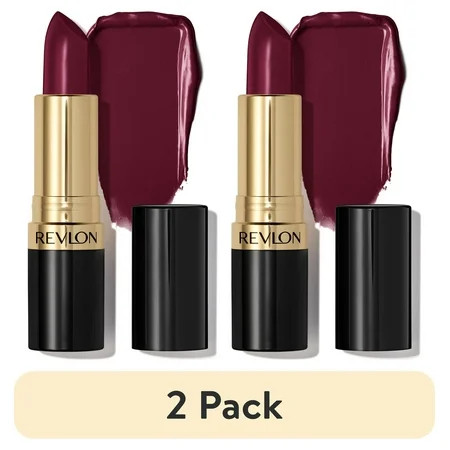 (2 pack) Revlon Super Lustrous Creme Lipstick Creamy Formula Black Cherry 0.15 oz | Walmart (US)