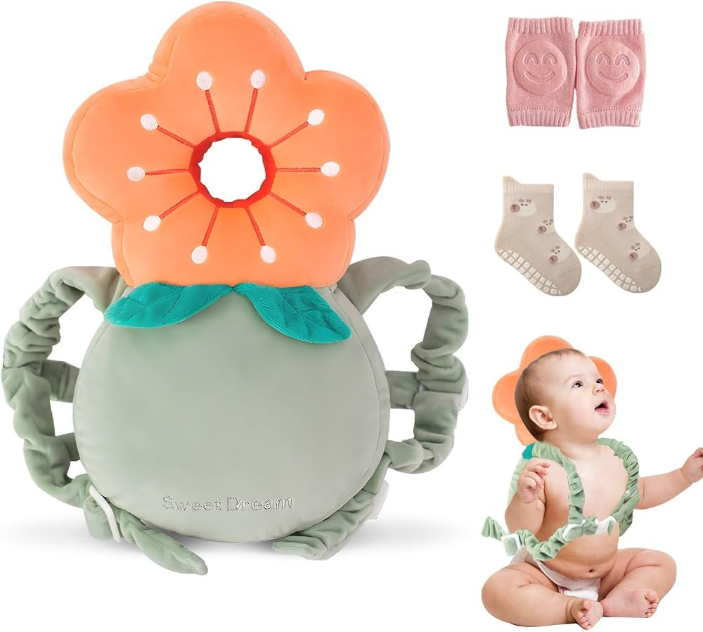 Baby Head Protector Backpack, Head Protector Pad Safety Cushion for Crawling and Walking with Bab... | Amazon (US)