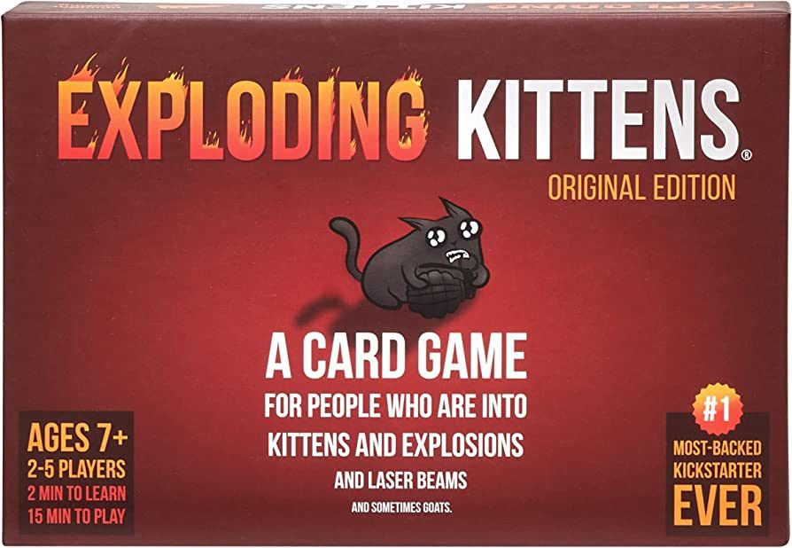 Exploding Kittens Card Game - Original Edition, Fun Family Games for Adults Teens & Kids - Fun Ru... | Amazon (US)
