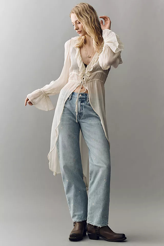 Lexi Mid-Rise Tapered Jeans | Anthropologie (US)