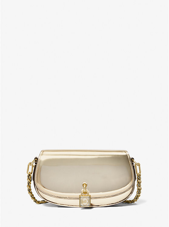 Mila Small Metallic Leather Shoulder Bag | Michael Kors US