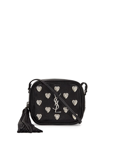 Monogram Blogger Heart Crossbody Bag, Black | Neiman Marcus
