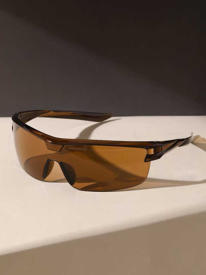 Tinted Lens Wrap Around Fashion Glasses | SHEIN