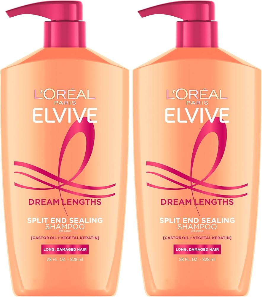 L'Oreal Paris Elvive Dream Lengths Restoring Shampoo With Fine Castor Oil and Vitamins B3 and B5 ... | Amazon (US)