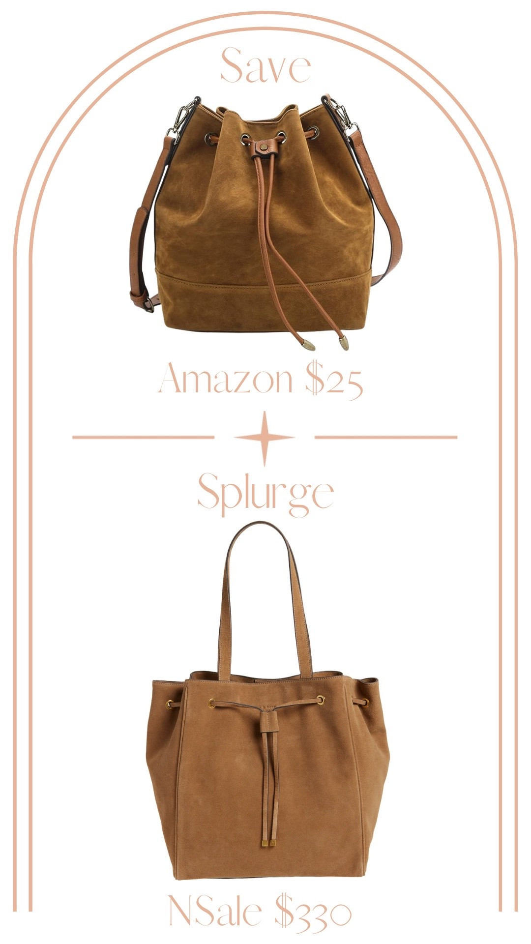 Save or splurge, Nordstrom sale edition! Suede bucket bag $25 from Amazon or $330 from the NSale? 

#LTKItBag #LTKStyleTip #LTKSaleAlert
