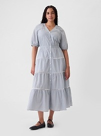 Tiered Maxi Shirtdress | Gap (US)