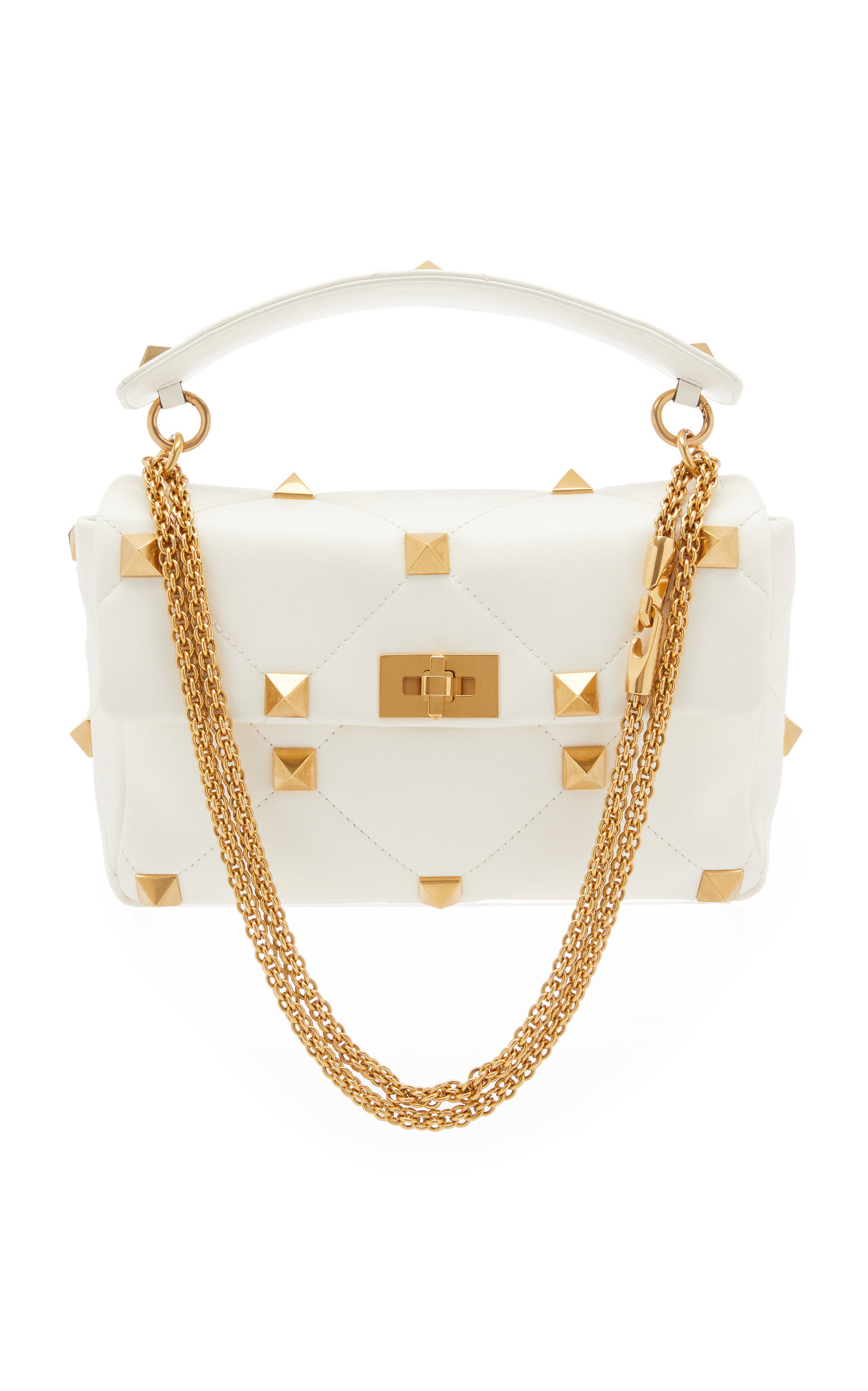 Valentino Roman Stud Large Leather Shoulder Bag | Moda Operandi (Global)
