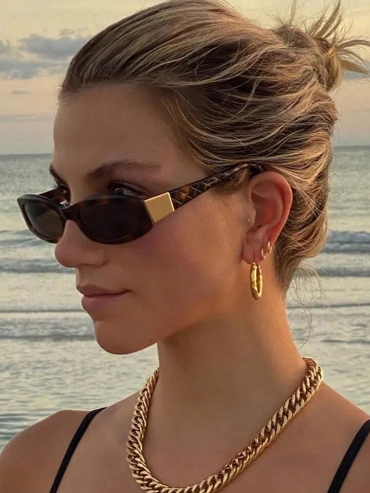 1pc Classic & Vintage Small Frame Fashion Eyeglasses For Outdoor Travel Boho Shades Beach Accesso... | SHEIN