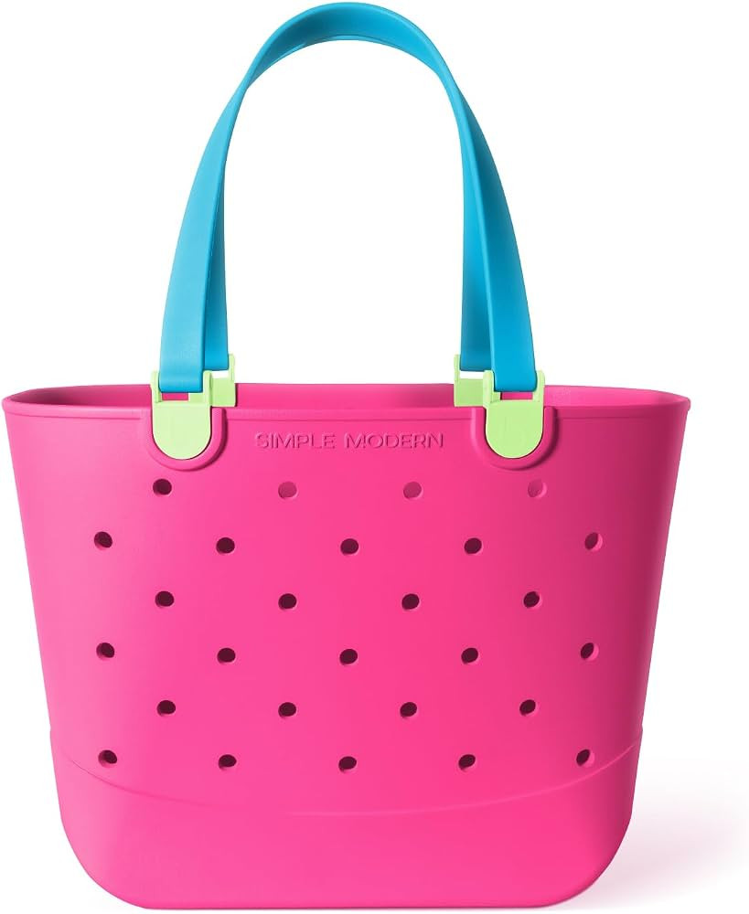 Simple Modern Waterproof Rubber Beach Bag | Extra Large | 80s Mix | Amazon (US)