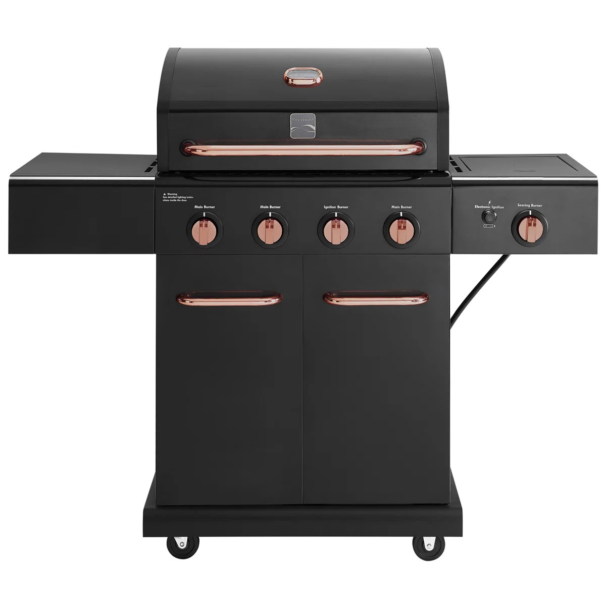 Kenmore 4-Burner Propane Gas Grill with Searing Side Burner | Wayfair North America