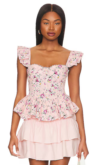 Baylin Top in Pink Floral | Revolve Clothing (Global)