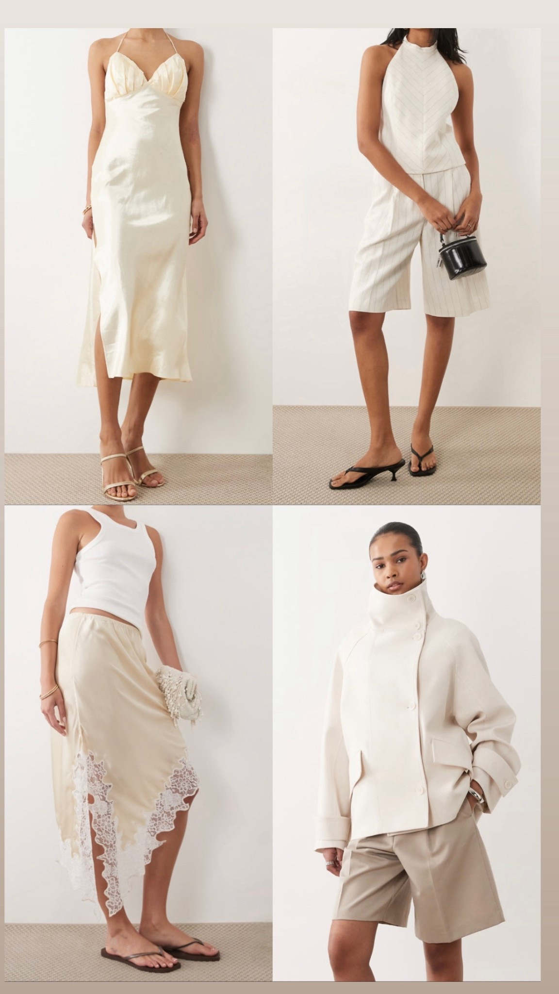 Neutrals and chic styling  

#LTKdresses #LTKstyletip #LTKsummer