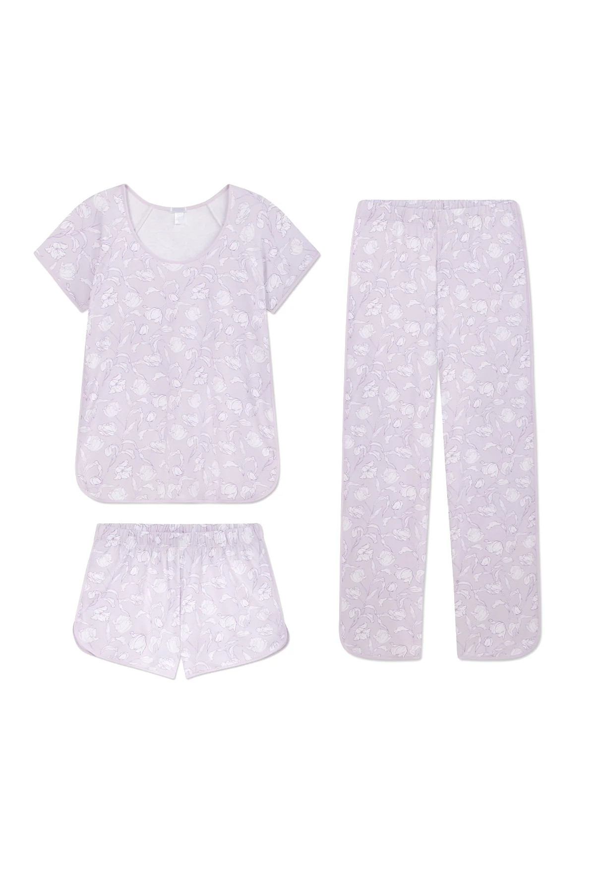 Pima Bundle in Wildflower Vine Floral | Lake Pajamas