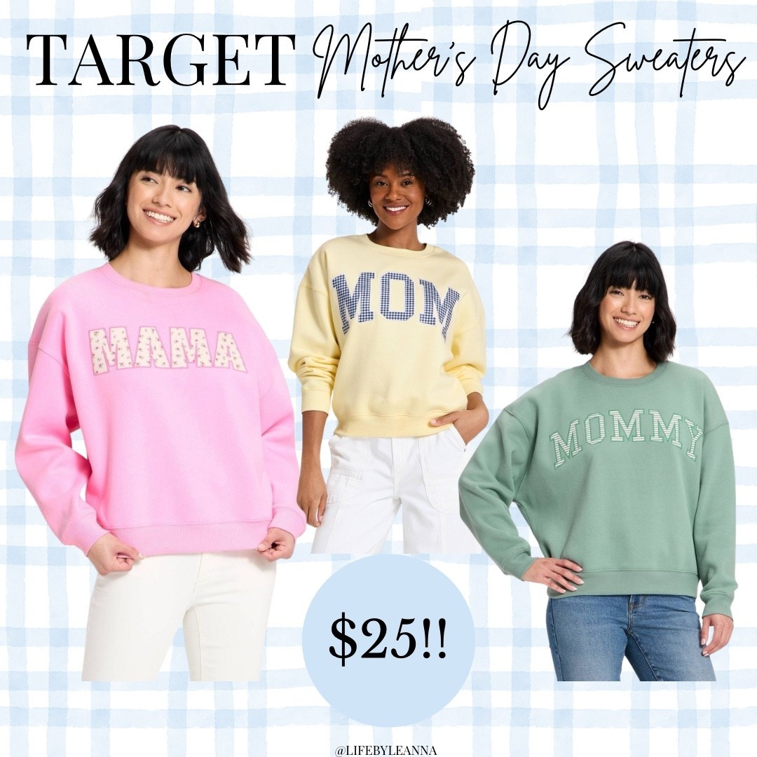 Cozy Mama sweatshirts for Mother’s Day! Only $25!now back in stock at Target! 







Target / Mother’s Day / 

#LTKgrwm #LTKmomlife #LTKootd