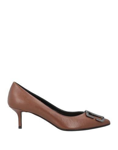 Pavin Woman Pumps Brown Size 7.5 Leather | YOOX (US)