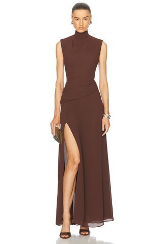 L'Academie by Marianna Amouage Gown in Brown | FWRD 