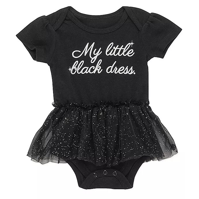 Baby Starters® "My Little Black Dress" Tulle Skirt Bodysuit in Black | buybuy BABY