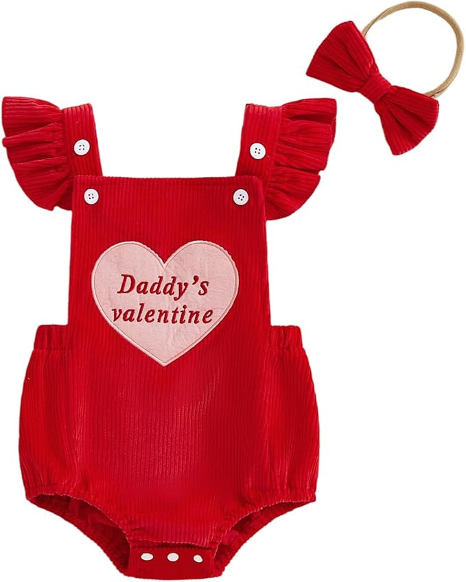 YINGISFITM My First Easter Baby Girl Outfit Newborn Overalls Chick Bunny Ears Bubble Romper Infan... | Amazon (US)