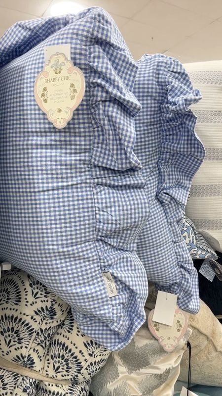 These blue and white gingham ruffle pillows are so cute!! And a great size!! Love them for a sofa, bed or bench! Snag them while they’re still available online! 🩵🤍

#LTKfindsunder50 #LTKhome #LTKsalealert