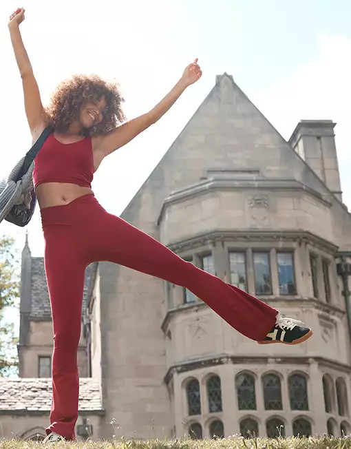 OFFLINE By Aerie Real Me High Waisted Crossover Flare Legging | Aerie