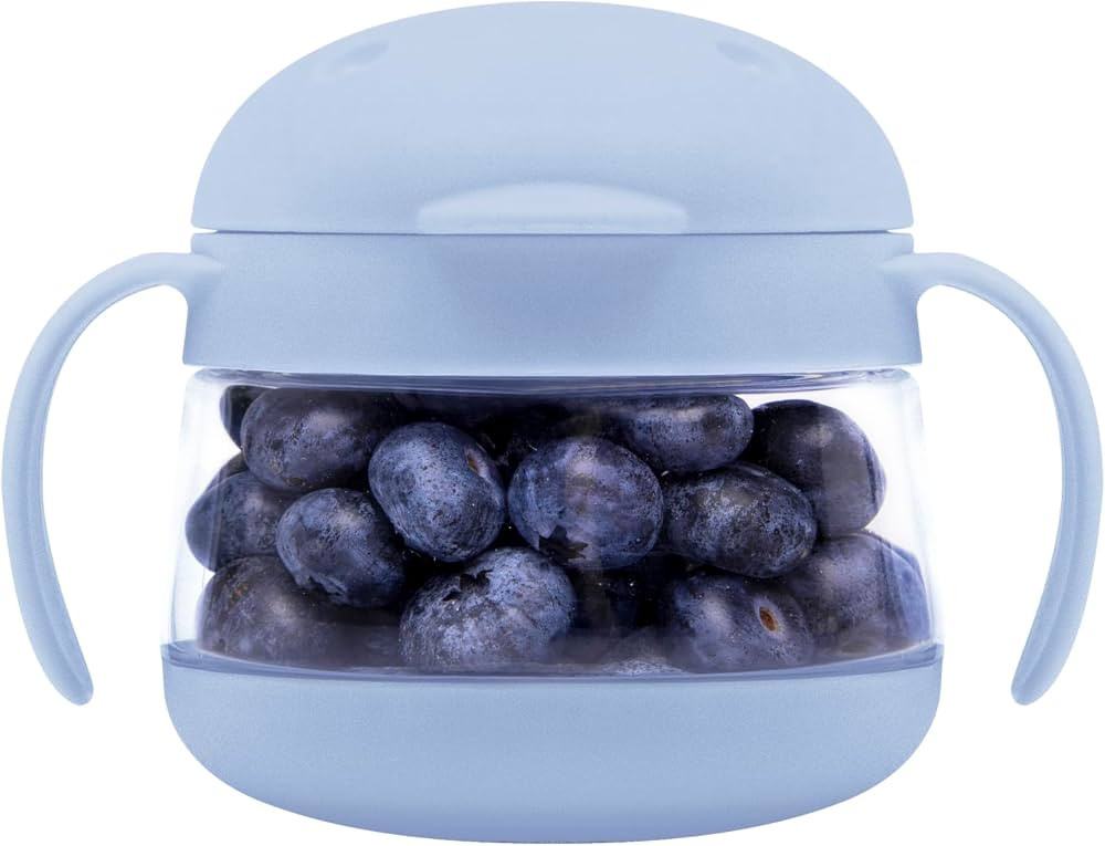 Ubbi Tweat No Spill Snack Container for Kids, BPA-Free Tritan, Toddler Snack Container, Cloudy Bl... | Amazon (US)