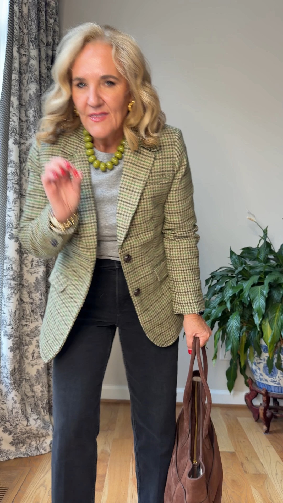 What to wear with your black jeans. And hey, if you need a new pair, get a washed soft black like these from spanx wearing a med petite
Cream sweater medium 
Black blouse medium 
Brown sweater medium 
Green tweed blazer 10 petite
Denim jacket medium 
White blouse from Athleta small
Burgandy jacket med petite
Striped blouse medium 
Wool jacket med (avail in oatmeal and that would look great too)
20% off Allie & Bess code NANETTE20

#LTKOver40 #LTKootd #LTKPetite