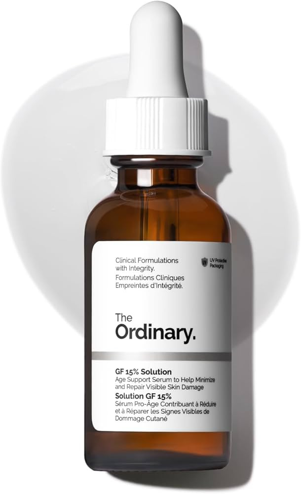 The Ordinary GF 15% Solution, Anti-Aging Formula for Visible Skin & Wrinkle Repair, 1 Fl Oz | Amazon (US)