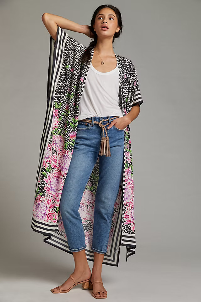 Printed Duster Kimono | Anthropologie (US)