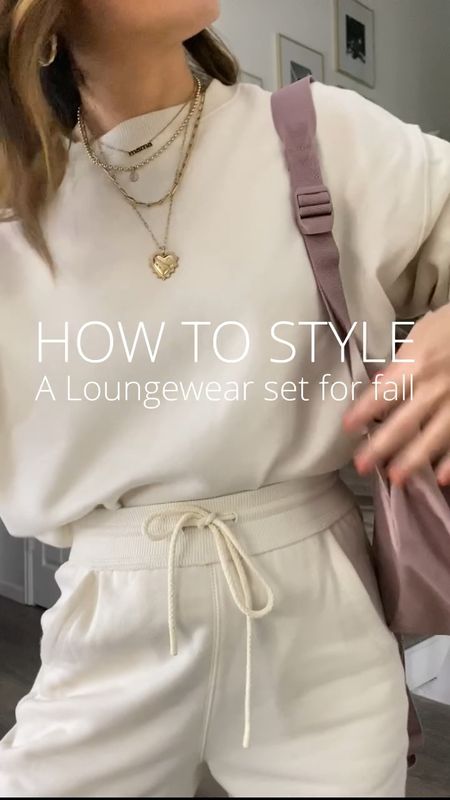 Loungewear, target fashion, target style, sweatshirt, target, fall outfits, trench coat, sneakers🧡
if you’ve been wondering how to elevate your loungewear outfits, here are four ideas! This loungewear set is adorable, it’s $45 and looks and feels amazing! Size one down! I’m wearing size xs in both the sweatshirt and joggers! 

#LTKtravel #LTKSeasonal #LTKunder50