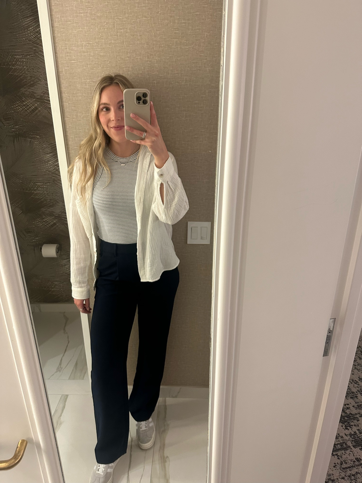 Business casual conference fit! Pants are 40% off!

#LTKsalealert #LTKworkwear #LTKshoecrush