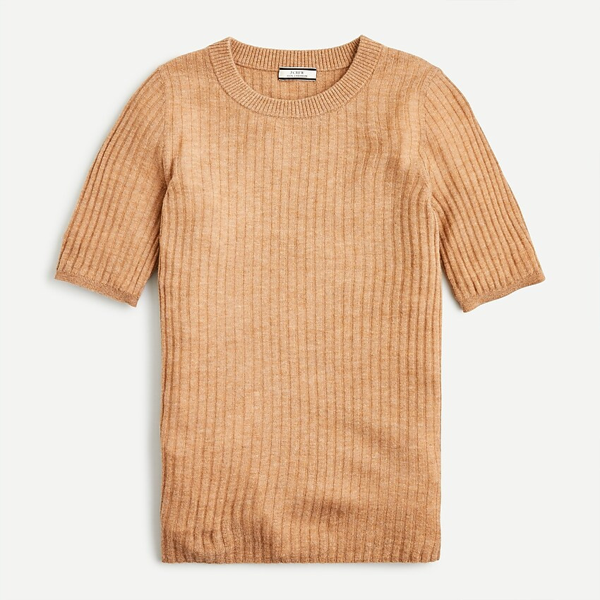 Featherweight ribbed cashmere T-shirt | J. Crew US