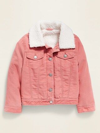 Unisex Sherpa-Lined Corduroy Trucker Jacket for Toddler | Old Navy (US)