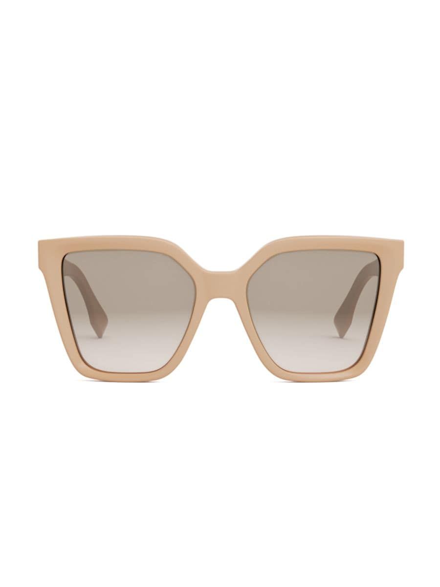 Lettering 55MM Square Sunglasses | Saks Fifth Avenue