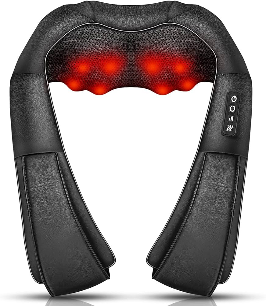 Neck Massager, Deep Tissue 3D Kneading, by iKristin, Portable, with Heat, Shiatsu Massager for Ne... | Amazon (UK)
